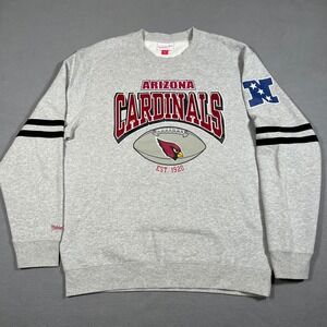 Mitchell‎ Ness Arizona Cardinals Sweatshirt Mens XL Gray Throwback NFL Football
